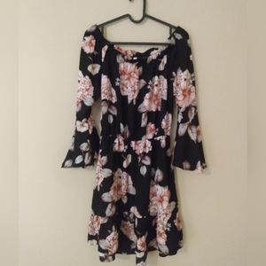 Xhiliration floral dress size s